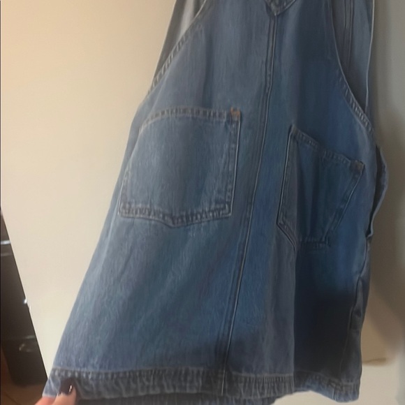 Faded Glory Blue and Purple Overall Dress with Adjustable Straps - Picture 5 of 5